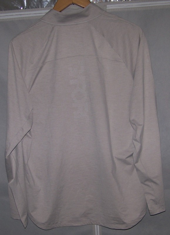 NEW $160 G/FORE Polyester Zip Pullover Sweater Shirt DEEPDALE GOLF CLUB Beige XL gallery