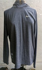Nike Swim Pullover Hoodie Mens Medium Blue Dri-FIT UPF 40+ Long Sleeve Light