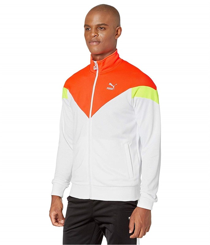 Puma Classic ICONIC MCS TRACK Jacket Retro Color-Block T7 Sweat Shirt Men size M gallery
