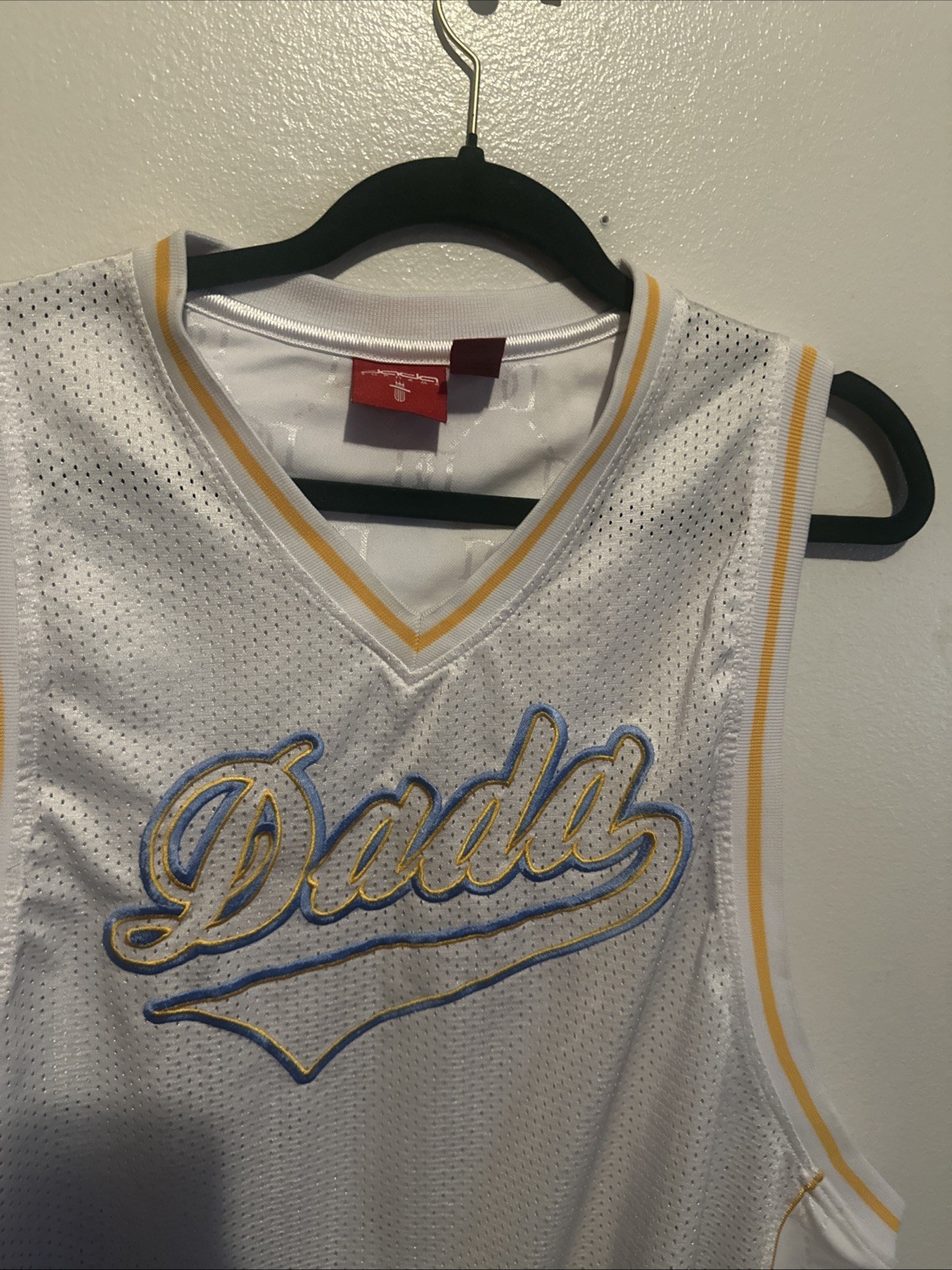 Men’s Y2K Dada Supreme Basketball Jersey White Very Rare gallery