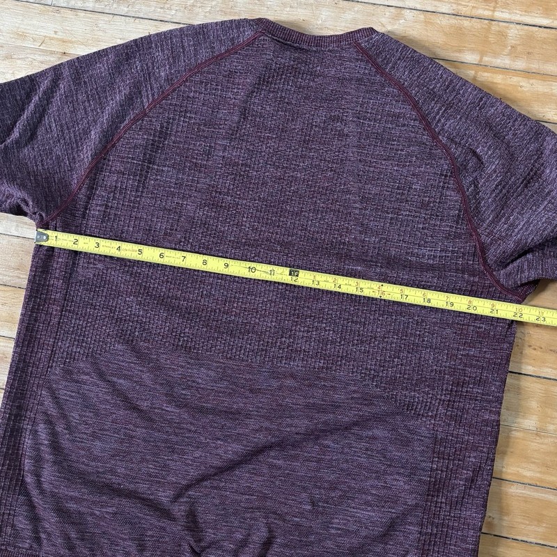 Lululemon Engineered Warmth Crewneck Merino Wool Sweater Mens L Burgundy Workout gallery