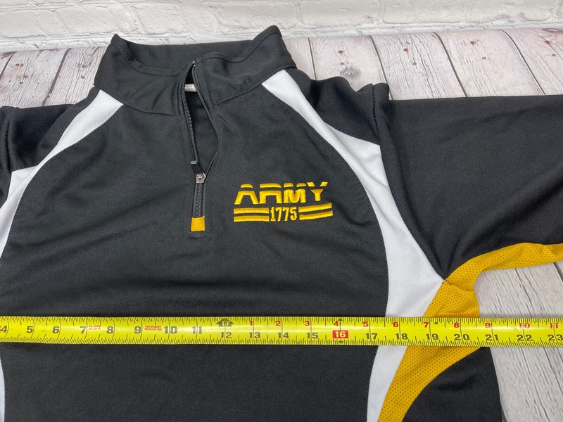 US Army Performance 1775 Pullover Jacket 1/4 Zip Black Size Large VGC gallery