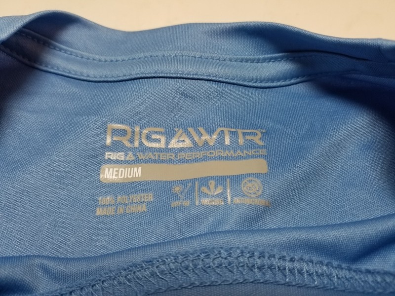 NWT Rig And Water Performance Long Sleeve T Shirt Mens Size M UPF 50 Fishing gallery