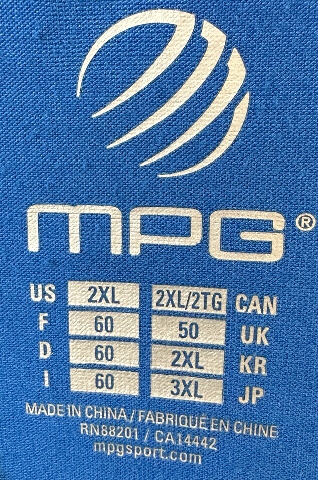 MPG Muscle Shirt Mens Performance Athletic Fit Gym Tank Top XXL Royal Blue gallery