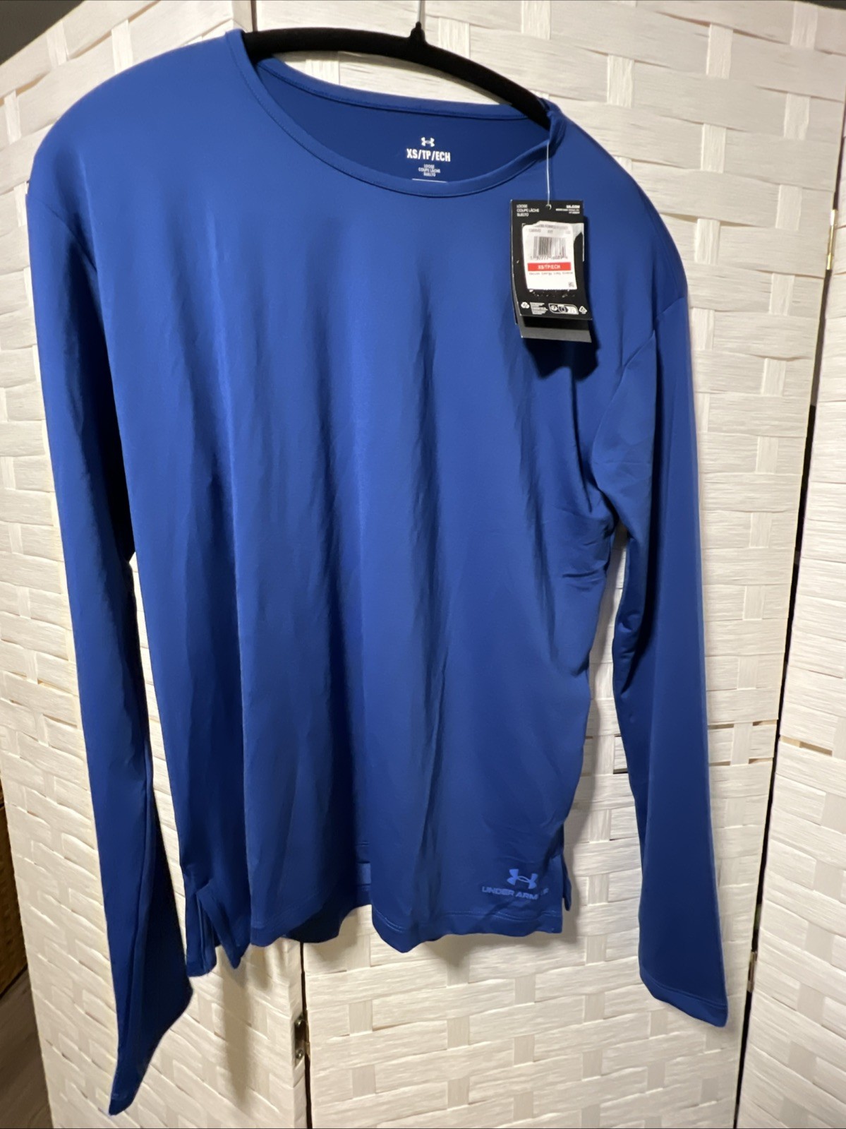 Under Armour Rush Performance Training Long Sleeve Blue Tee XS gallery