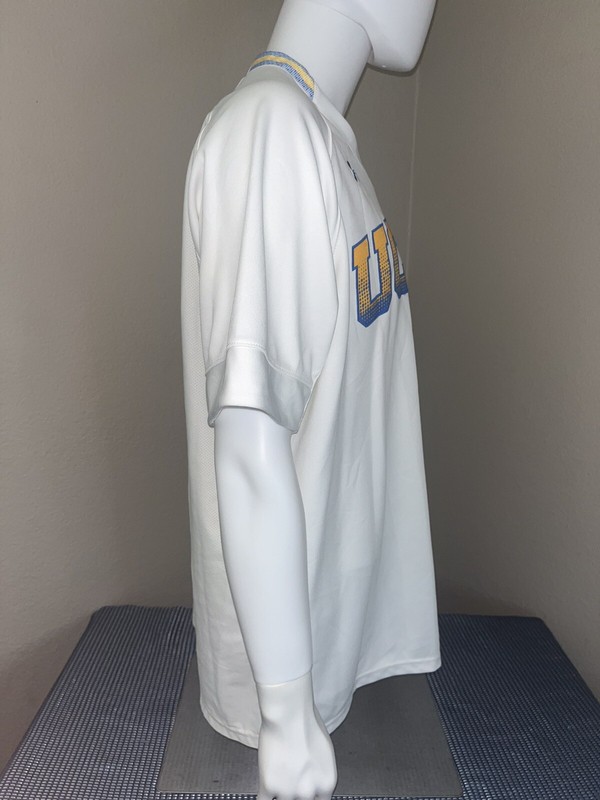 Under Armour White UCLA Bruins Centennial Baseball Game Jersey Mens Size XL #7 gallery