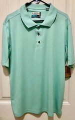 NWT Magellan Outdoors Men’s Classic Fit Fish Gear Pale Green Polo Size Large