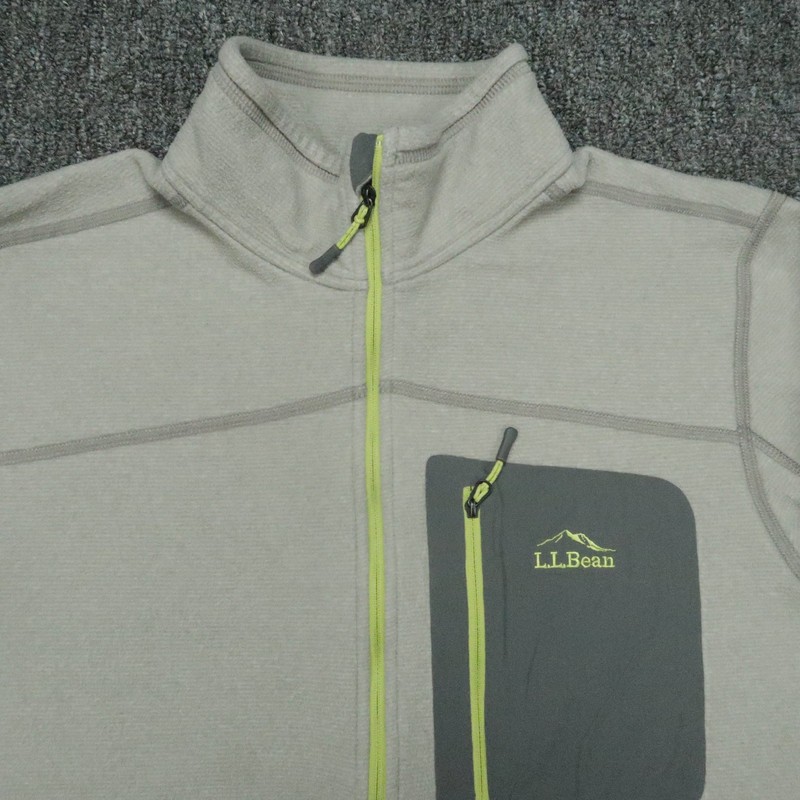LL Bean Pullover Mens Medium Half Zip North Ridge Fleece Hiking Slightly Fitted gallery