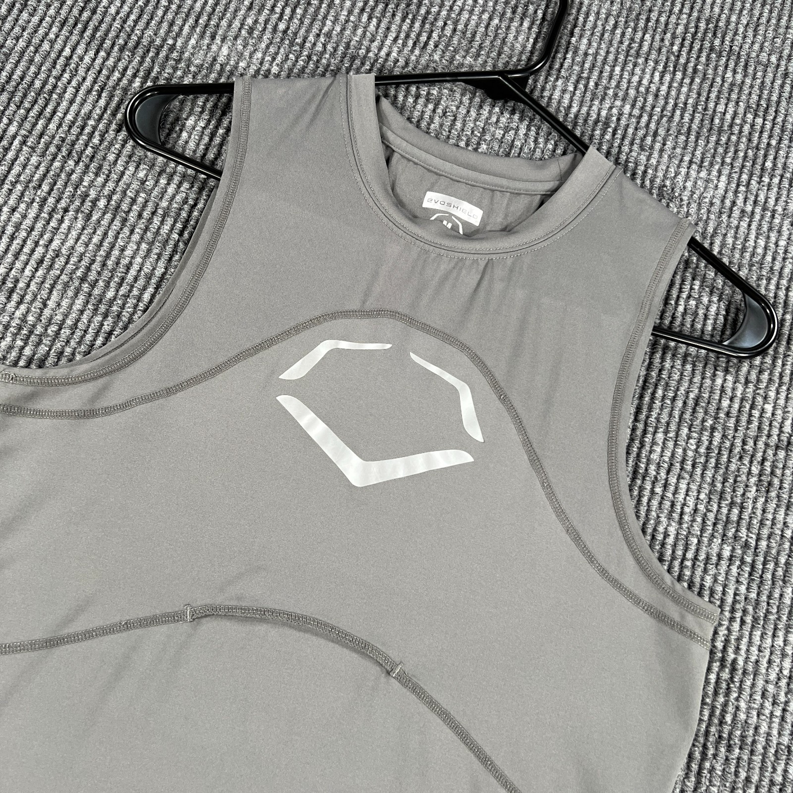 EvoShield Tank Top Shirt Mens Medium Gray Sleeveless Baseball Workout Active gallery