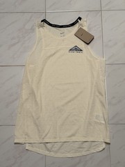 Men S NWT Nike Dri-Fit Trail Running Light Yellow Tank Top FJ5336-113