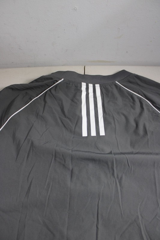 Adidas Pullover Mens 2XL Navy Half Zip Golf Wind Short Sleeve Raglan Piping gallery