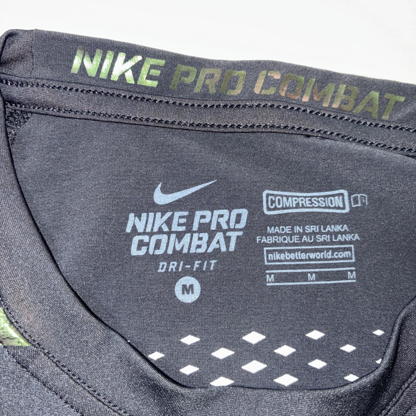 Nike Mens M Pro Combat Hypercool Vapor Power Compression Shirt Long Sleeve Black gallery