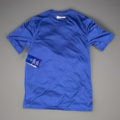 CHAMPION Men’s S Blue Double Dry Anti-Odor Reflective Trim T-shirt NWT