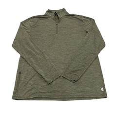 Vuori Pullover Medium Mens Ease Performance Half Zip Olive Green