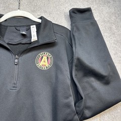 Atlanta United FC Adidas Men’s Black Quarter Zip Pullover Large
