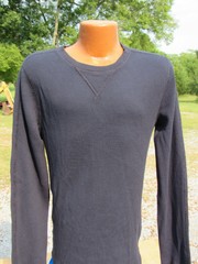 Wallace & Barnes Men’s Medium Black L/S Base Layer Under Shirt Top
