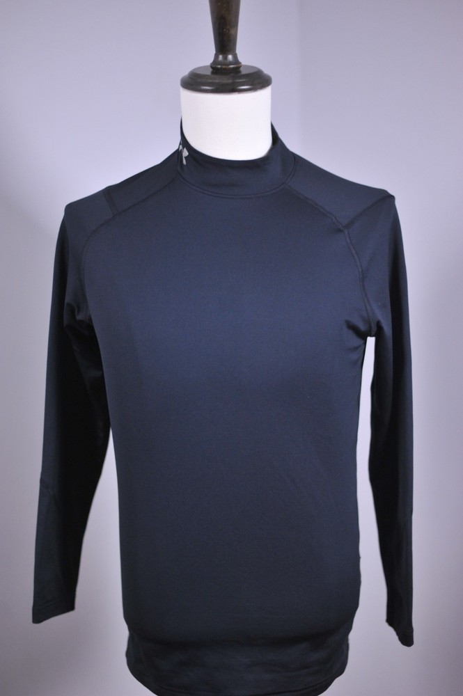 Under Armour ColdGear Infrared Mock Long Sleeve Black Men's Small S