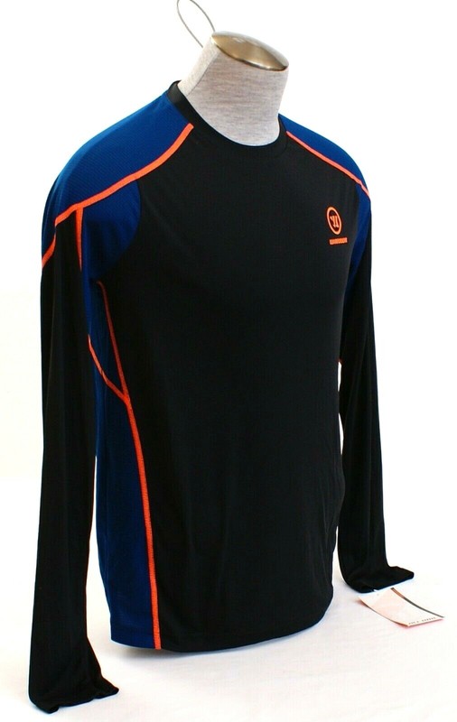 Warrior War Tech Lightweight Black & Blue Long Sleeve Covert Top Shirt Men's NWT gallery