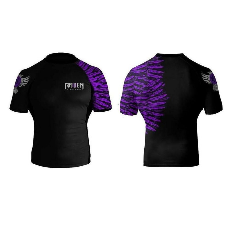 Raven Fightwear Aerial Assault BJJ Men's Short Sleeve Rashguard Various Colours gallery