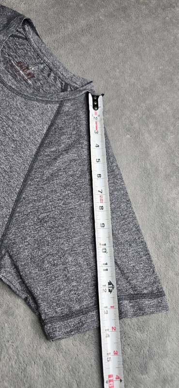 Rhone Shirt Mens Medium Heathered Gray Reign Tee Performance S/S Crew Stretch gallery