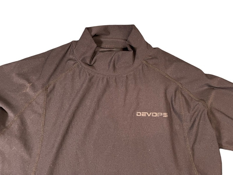 Devops Black Compression Long Sleeve Shirt Size Small Workout gallery