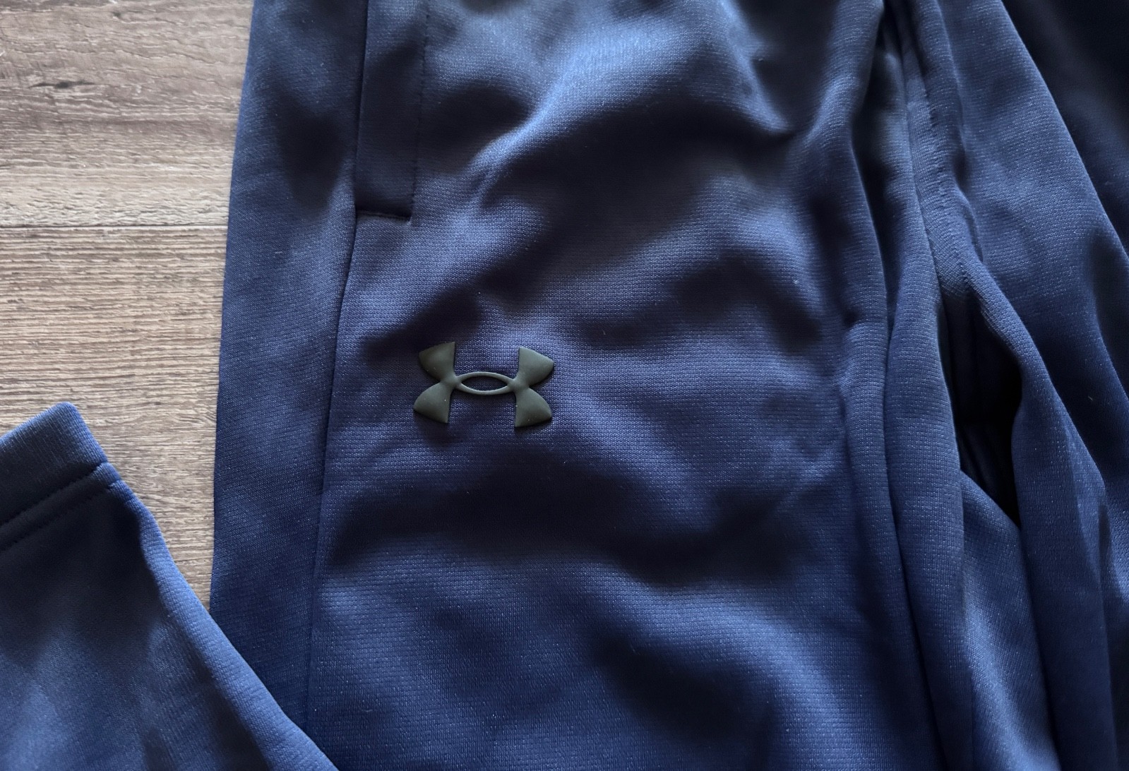 NWT Mens Under Armour M Navy Blue/Black Armour Fleece Sweat Pants Medium gallery