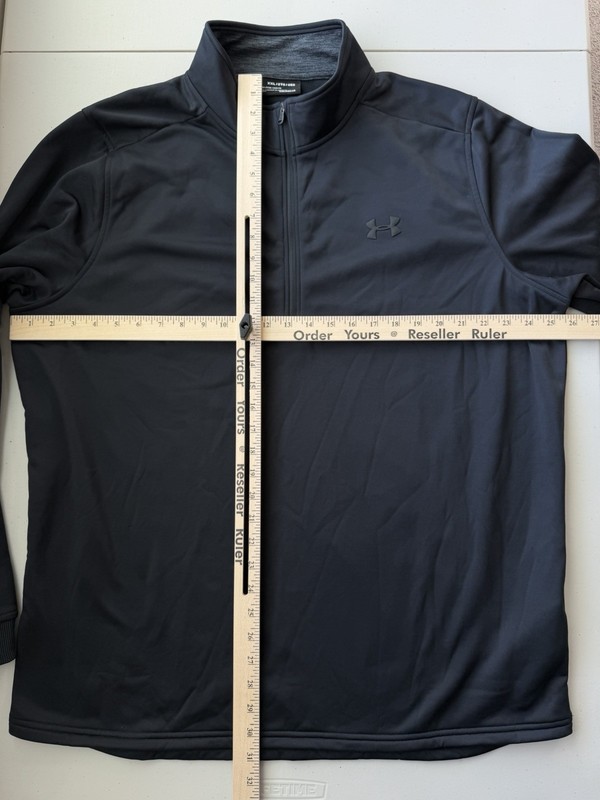 NEW Under Armour ColdGear Storm Pullover Mens XXL Black 1/4 Quarter Zip Shirt gallery