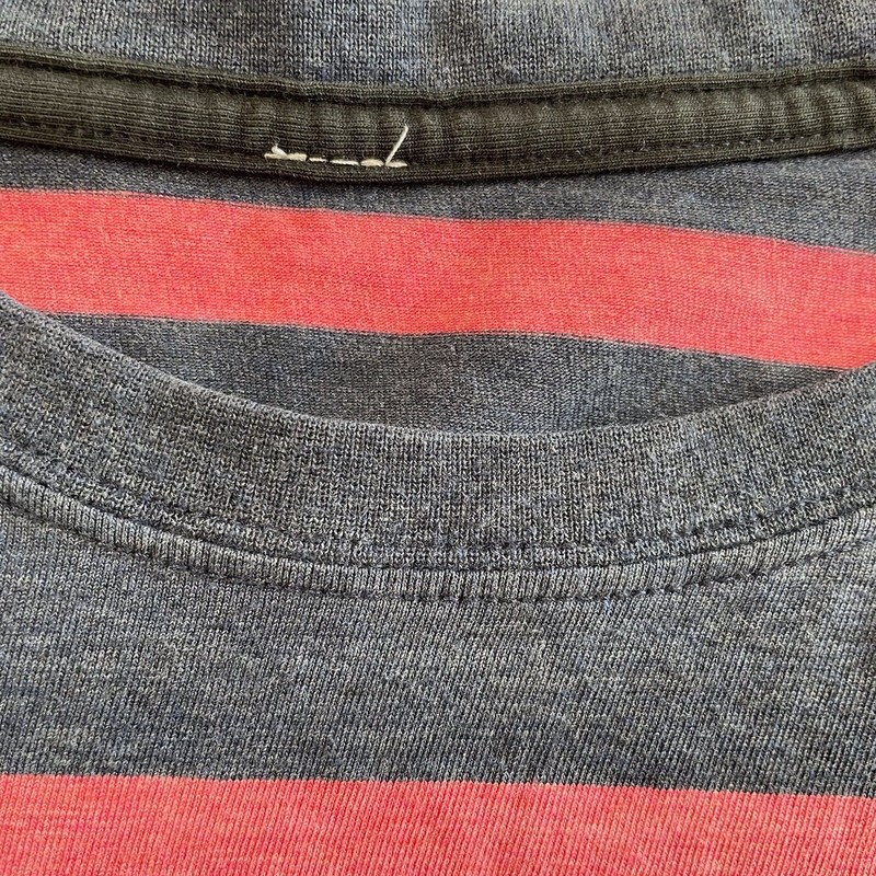 Lululemon 5 Year Basic Tee Shirt Navy Blue & Red Striped Men's Sz XXL gallery