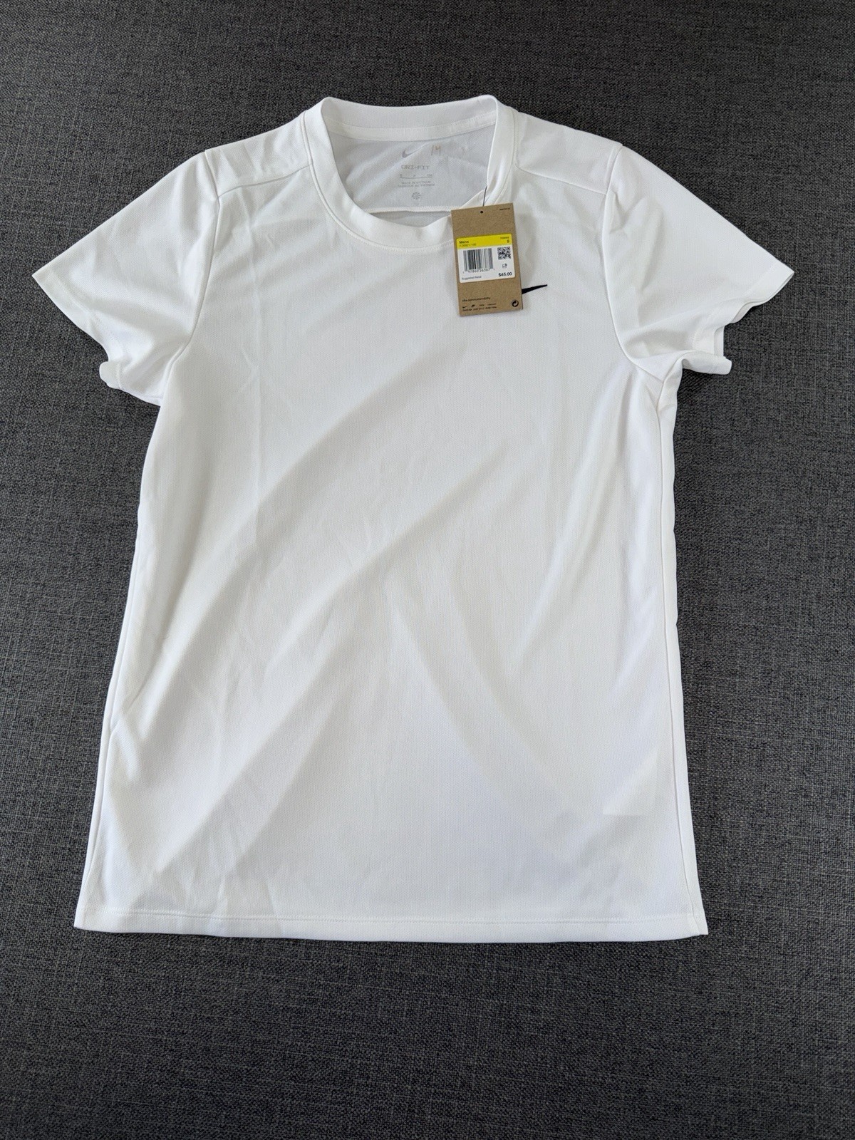 Nike Dri-FIT Tennis Shirt Men’s Size Small White Athletic Performance Tee NWT gallery