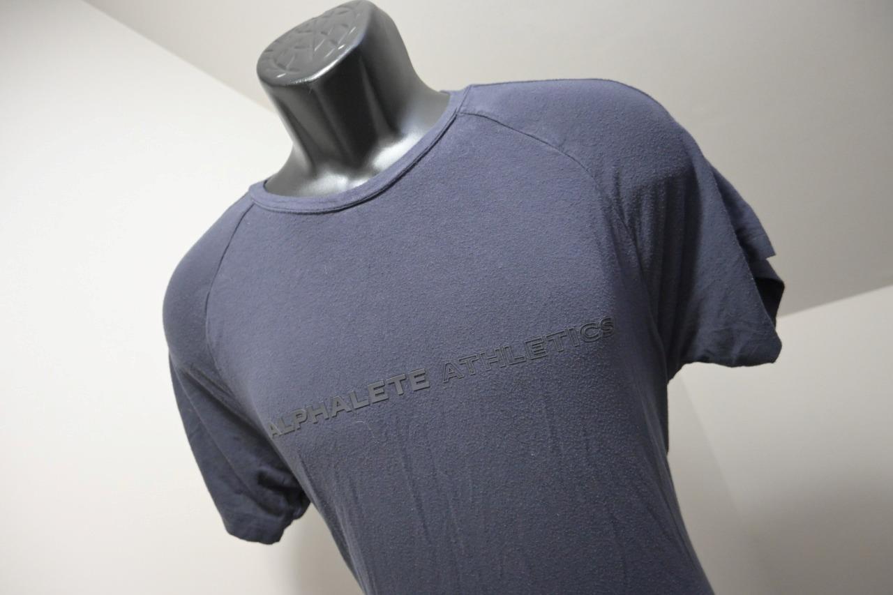 Alphalete Gym Shirt Performance Tee Black/Dark Gray Short Sleeve Mens Sz Medium gallery