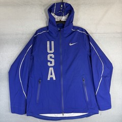 Nike Hypershield Team USA Olympic Jacket Mens Large Blue Running 806908-455