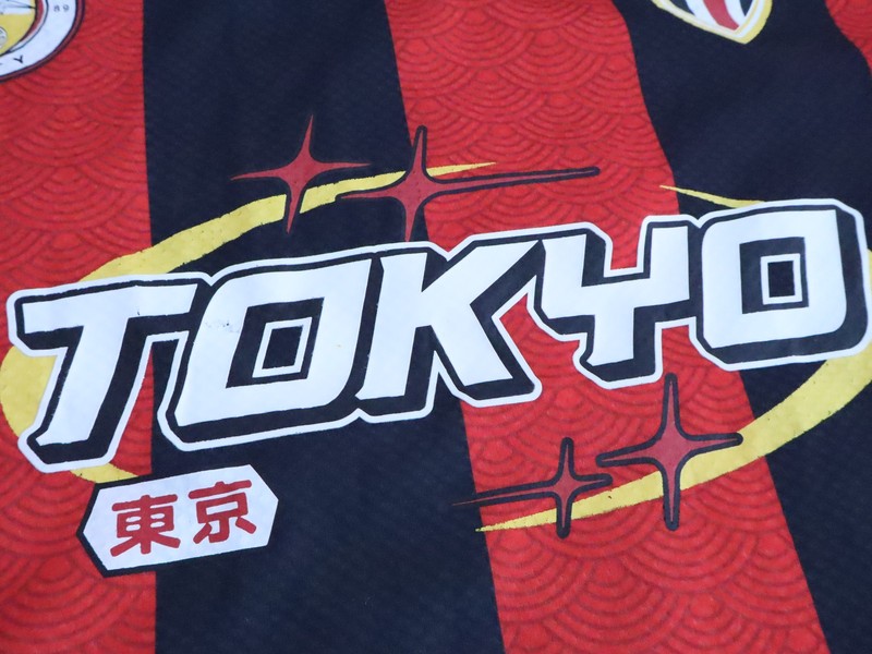 Harajuku Shibuya City Football Shirt #9 Red XL Saints Studio Non League gallery