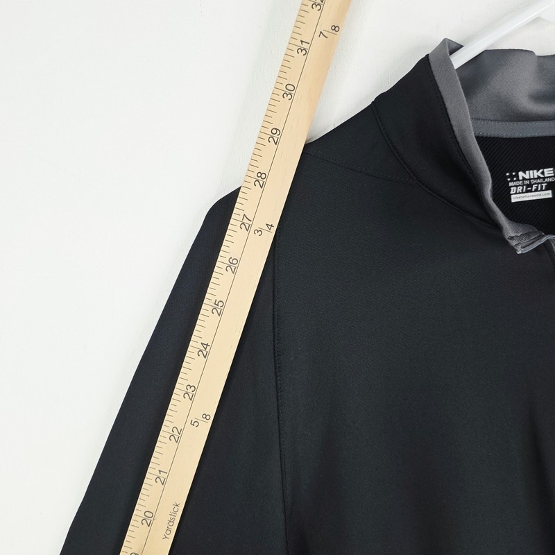 Nike Golf Pullover Mens Small Black 1/4 Zip Dri Fit Saints Bud Light Logo 779795 gallery