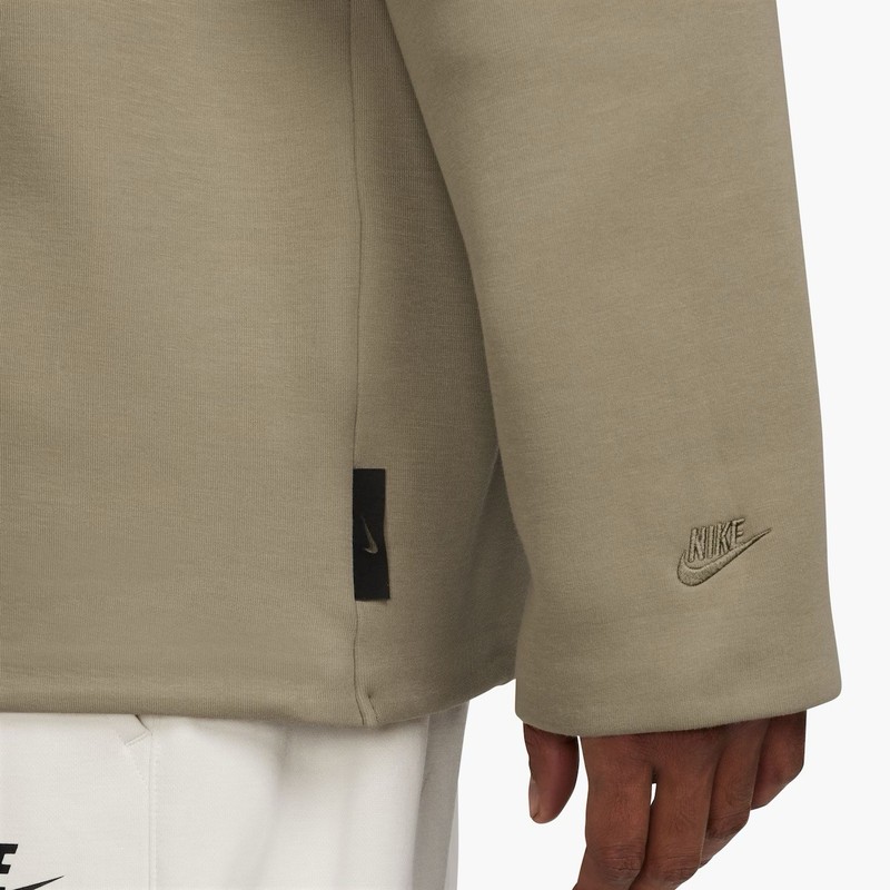 Nike Tech Fleece Reimagined Polo Mens Large Long Sleeve Olive FZ7570-276 New gallery