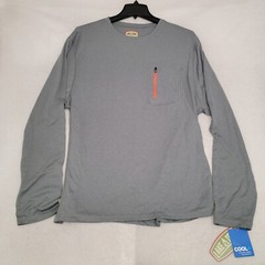 Lake and Trail Shirt Mens 2XL XXL Gray Lightweight Outdoors UPF Long Sleeve NWT