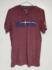 Adidas Aeroknit Presbyterian Blue Hose Athletic Training Top T Shirt Red Size M