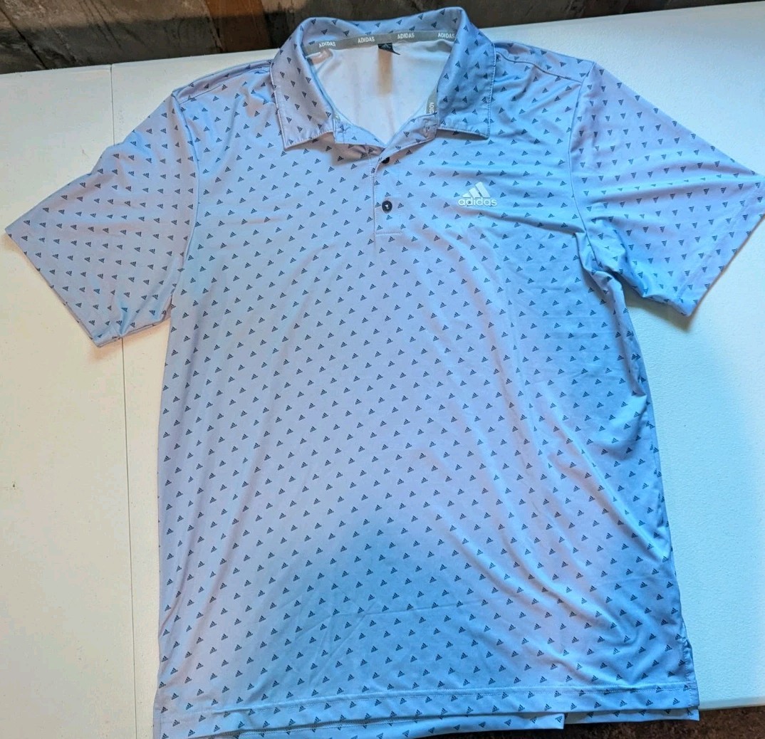 Adidas Men's Medium ULTIMATE365 Printed Mesh Polo Shirt gallery