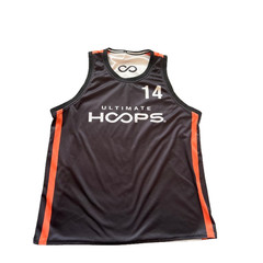 Legends Ultimate Hoops Black Lifetime Fitness Reversible Basketball Jersey Sz XL