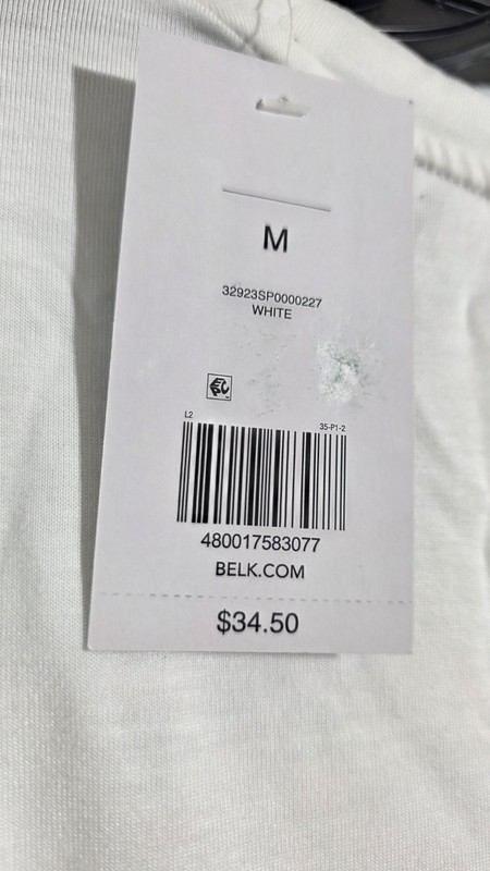 Zelos Men's White Short Sleeve Crew Neck Athletic T-Shirt Size Medium gallery