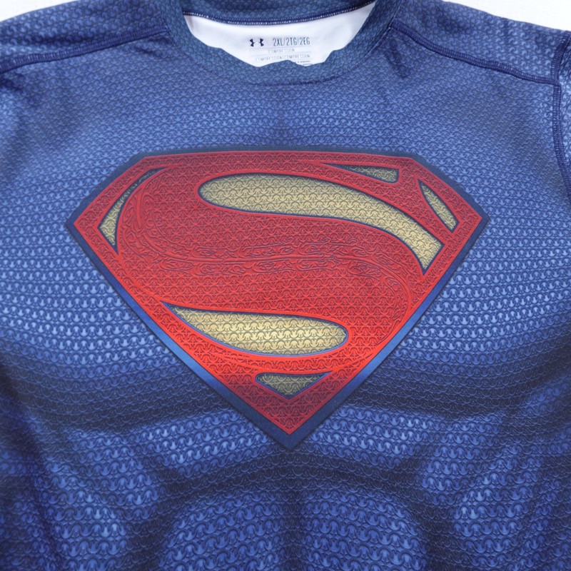 Under Armour Alter Ego Compression Shirt Mens 2XL Blue Superman Henry Cavill Gym gallery