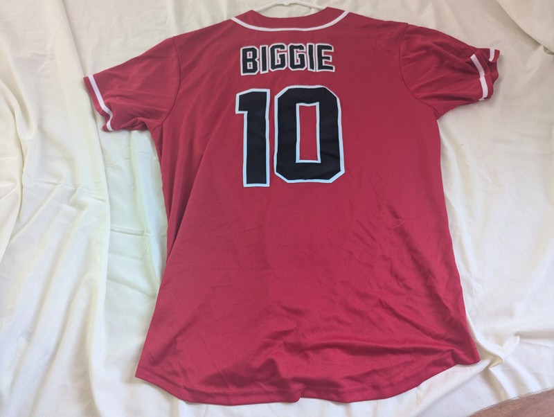 Jersey Red Black L Hip Hop Bad Boy 10 Biggie smalls baseball Notorious B.I.G. ca gallery