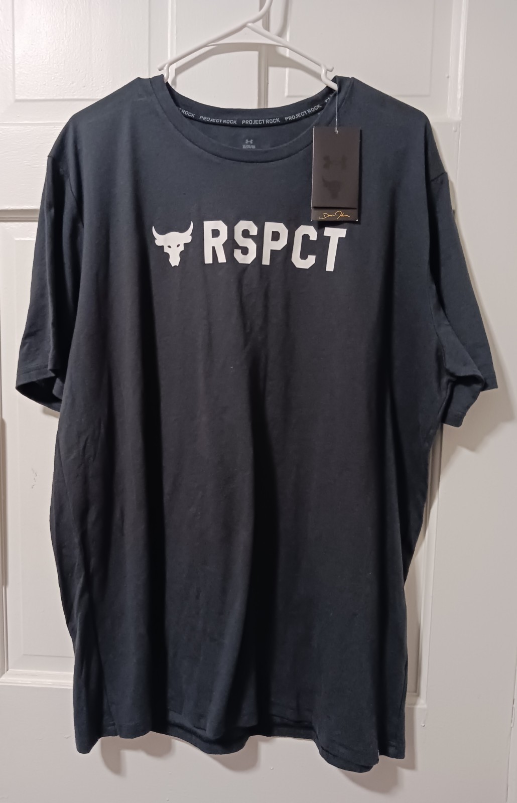 Under Armour Project Rock Respect Black T-Shirt Mens Size XL Tee NEW gallery