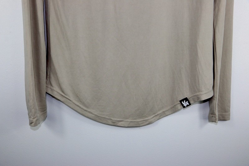 YoungLA Men’s Long Sleeve Crewneck Shirt Size Medium Taupe Beige Model 807 gallery