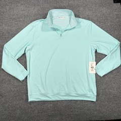 NWT Kenneth Cole Golf 1/4 Zip Pullover Mens XXL Teal Stretch Wicking Performance