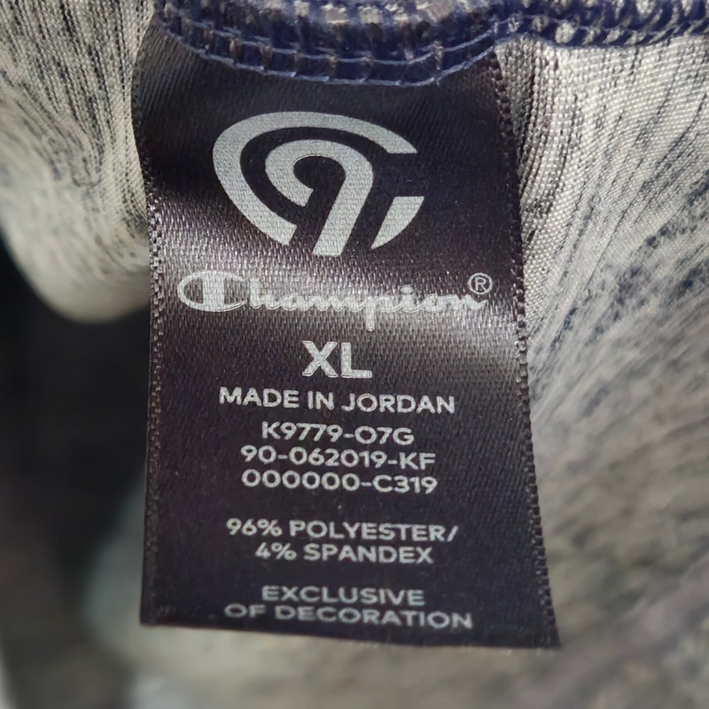 Champion C9 Power Core Mens XL Blue Ombre 1/4 Zip Pullover Thumbholes gallery
