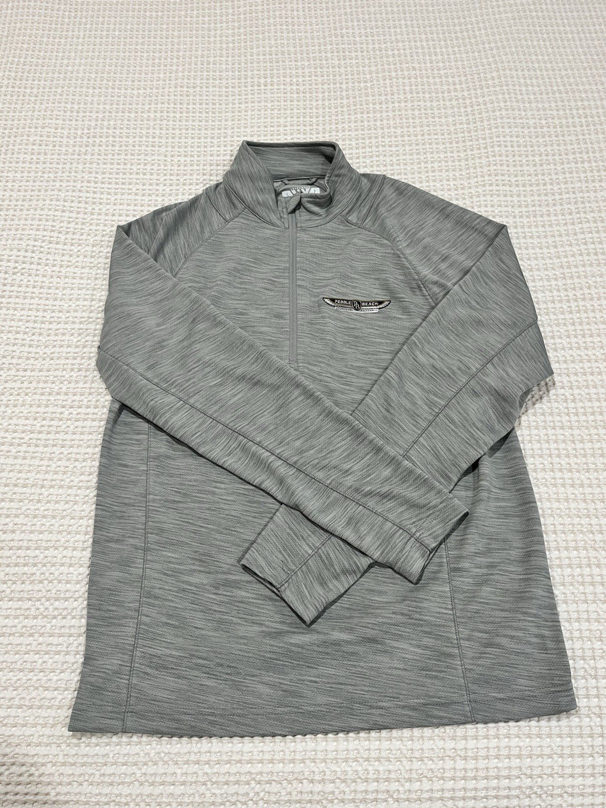 Pebble Beach Concours d'Elegance 1/4 Zip Pullover Small Gray Levelwear gallery