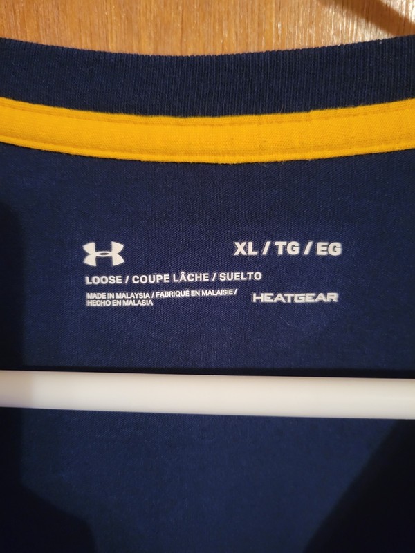 Under Armour Project Rock Men's T-Shirt Navy Blue Size XL gallery