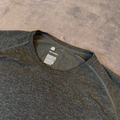 All In Motion Performance T Shirt Mens Large Green Heather Short Sleeve Raglan