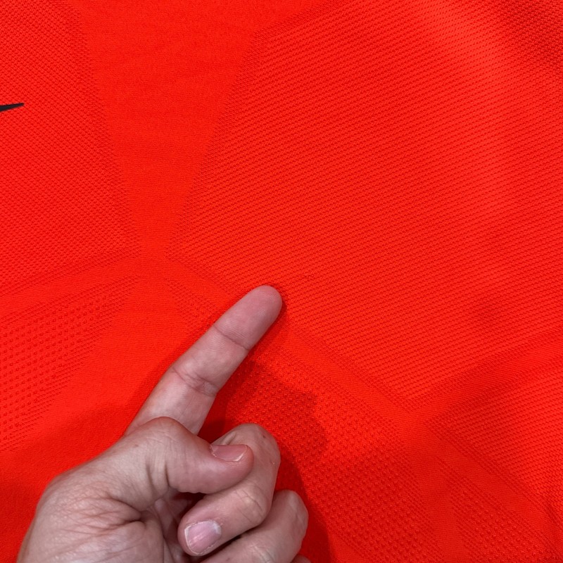 Nike Shirt Mens S Neon Red Aeroswift Dri Fit Striker Vented Performance Stretch gallery