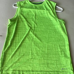 Tek Gear Dry Tek Green Striped Moisture Wicking Crew Neck Tank Teens XL 18/20